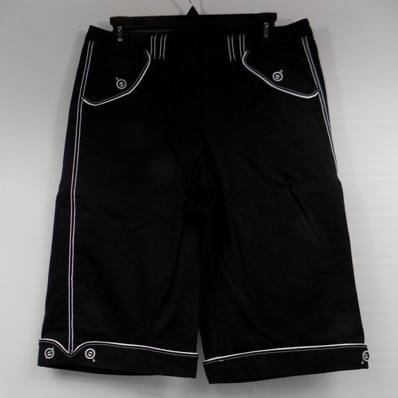 Larry Levine Stretch Bermuda Shorts Size 10 - Picture 1 of 9